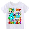 T-shirt Estive a Maniche Corte Stampa Sprunki Incredibox per Bambini Abbigliamento Bambini Ragazzi Ragazze Magliette in Cotone Top Regali per Feste di Compleanno