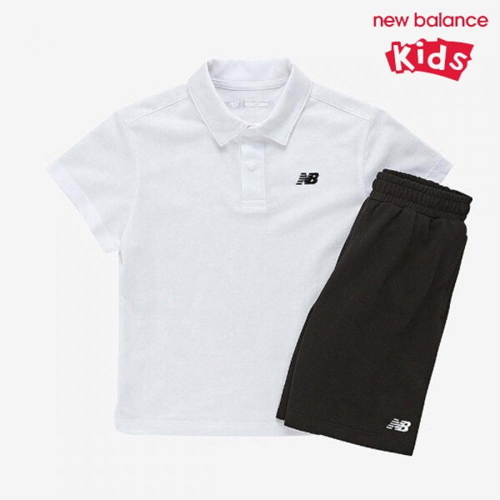 

Newbalance Kids Pique ShorT Sleeve SeT Up T shirT Nk9yf2106u 10 110/size