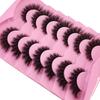 Xiaomi NEW 7pairs Makeup Eyelashes 3D Mink Lashes Fluffy Soft Wispy Natural Cross Eyelash Extension Reusable Lashes Eyelashes