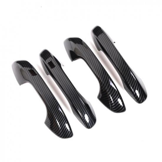 ABS Carbon Fiber Exterior Door Handle Decor Cover Trim For Kia Sorento MQ4 21-25