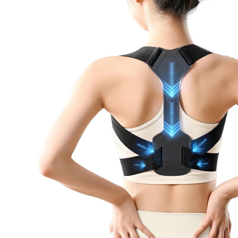1PC Adjustable Rectify Posture Back Invisibility Breathable Posture Corrector Belt Support Belt Back Neck Brace Posture Training M