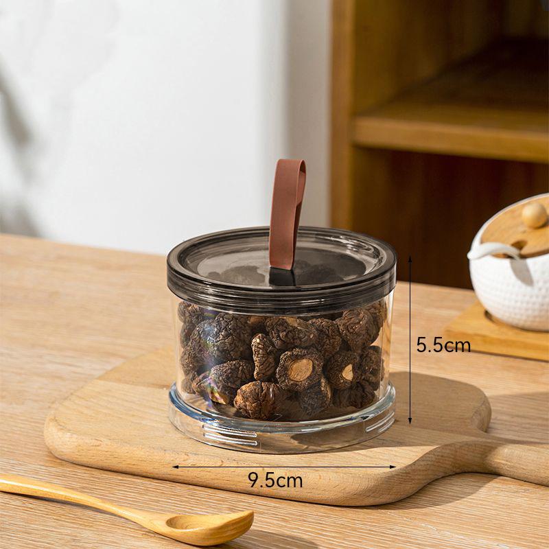 Kitchen 1/2/3 Layers Seasoning Jar Spices Storage Box Clear PP Material Sealed Food Container with Lid Cabinet Organizer
