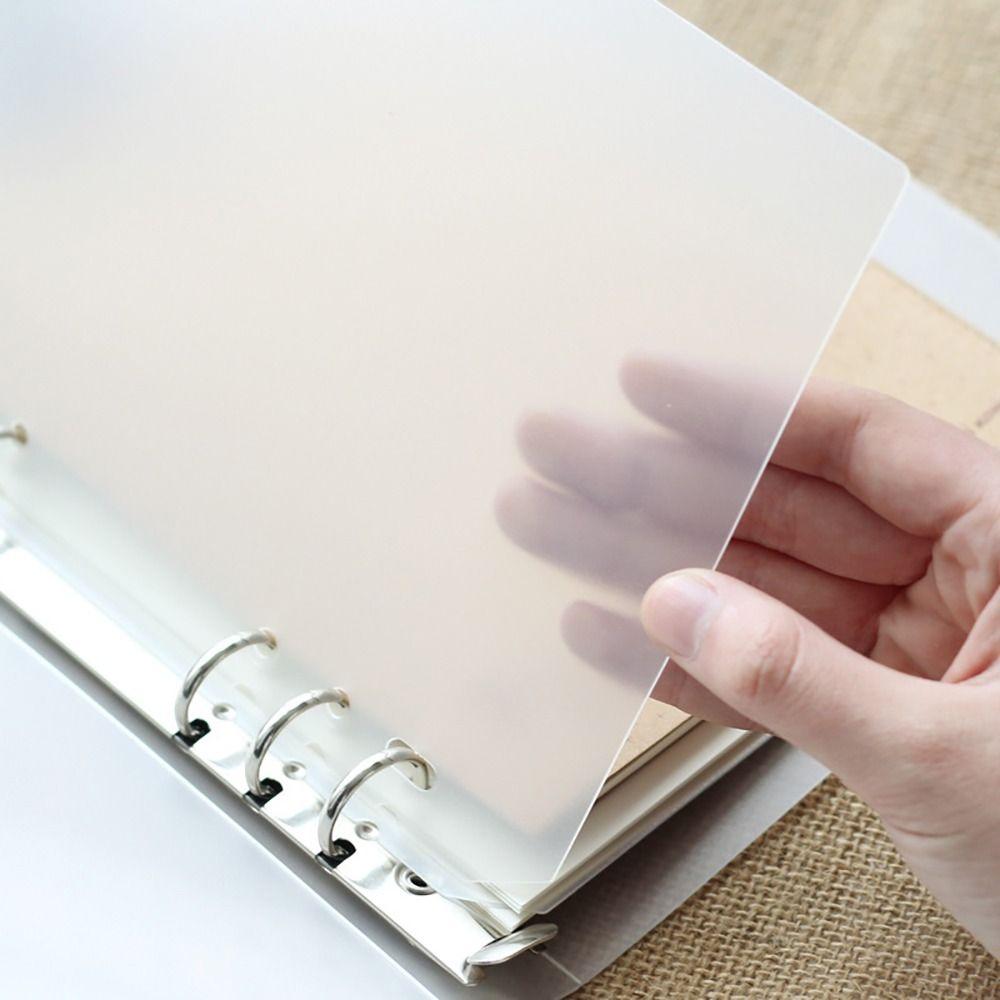 10Pcs A4 A5 A6 A7 Inner Paper Separator Matte Binder Organizer Baffle  For Binder Planner