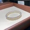 French retro zircon three-layer pearl beaded bracelet light luxury high-end bracelet beautiful design versatile jewelry