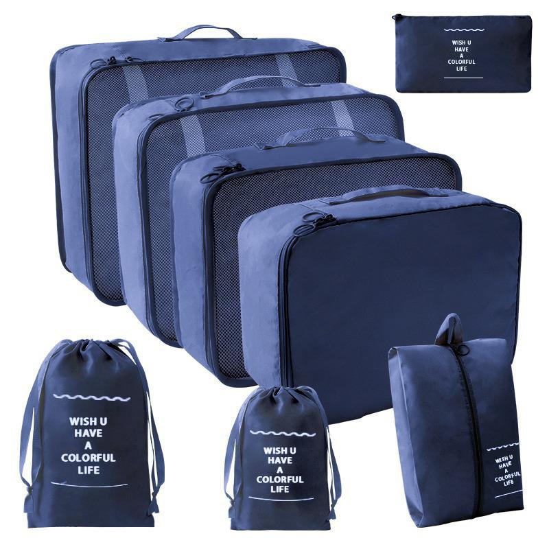 Large Capacity Foldable Travel Storage Bag Set - 7 Pieces
