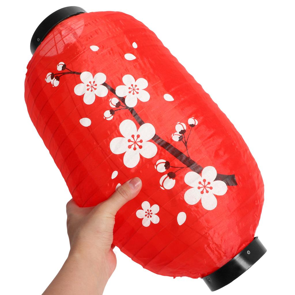2Pcs Exquisite Japanese Paper Lanterns Plum Blossom Pattern Traditional Hanging Lantern for Restaurant Decor Home Festive Indoor