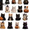 Seasonal Home Decor Christmas Cat Dog Advent Calendar, 24Pcs Acrylic 2D Ornament Set Pet Lover Keepsake with Cute Kitten/Dog/Lion Designs, Holiday