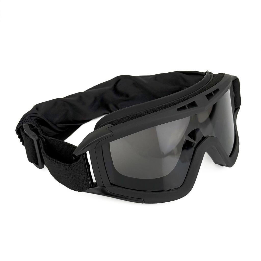 Yellow Tactical Windproof Outdoor Goggles Set - Locust Style for Sand and Wilderness