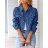 Giacca di Jeans e Top a Manica Lunga da Donna per Primavera e Autunno