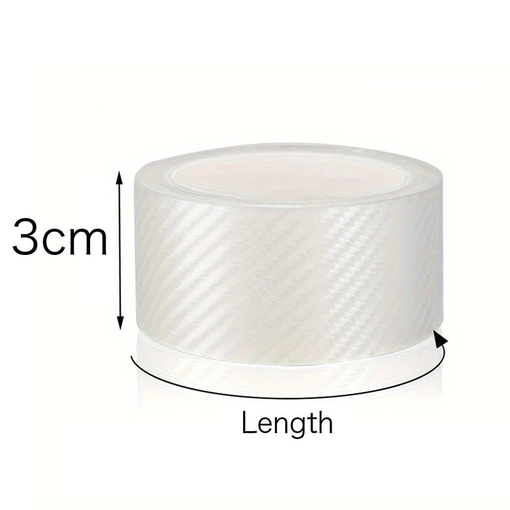 GTIEQ1 Carbon Fiber Car Door Edge Bumper Protector 3D Sticker Tape Wrap Transparent Anti-Scratch Film Vehicle Protect  Waterproof Body