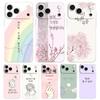 Soft Clear TPU Phone Case For iPhone 17 Air 16E 16 11 15 14 Pro MAX 12 13 7 8 Plus SE Easter Cover Protection Korean Letter