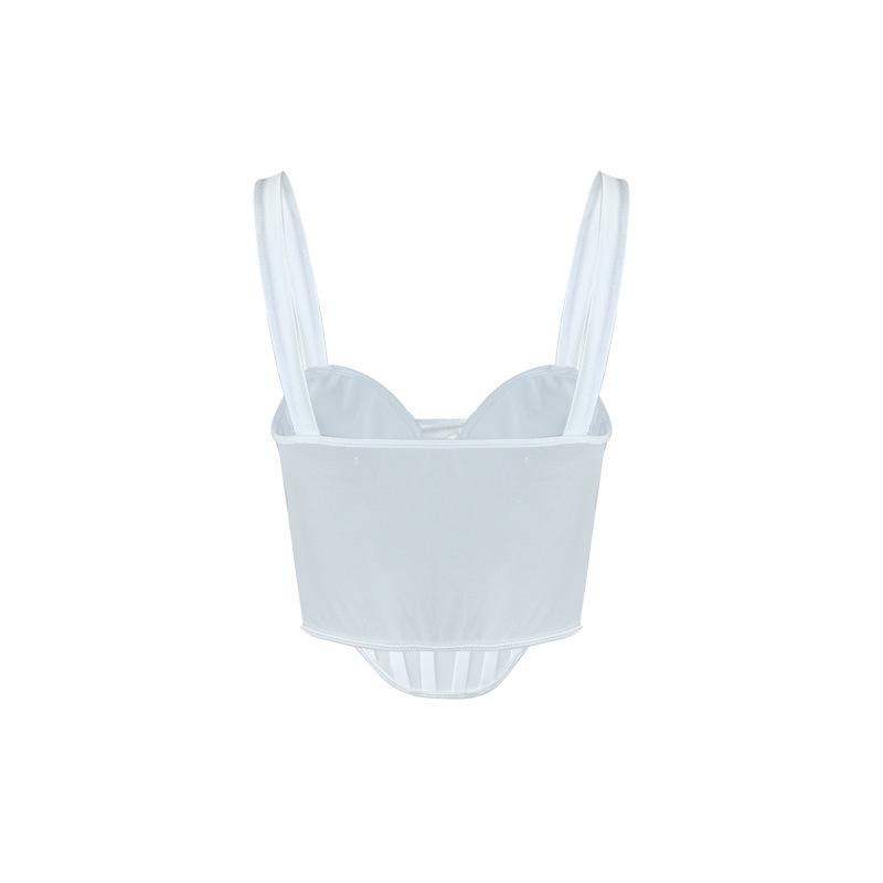 INS Mesh Fishbone Diamond See-Through Camisole