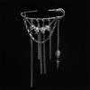 Gothic Style Skull Tassel Chain Brooches Pins For Women Clothing Coat Jewelry Accessries Gifts