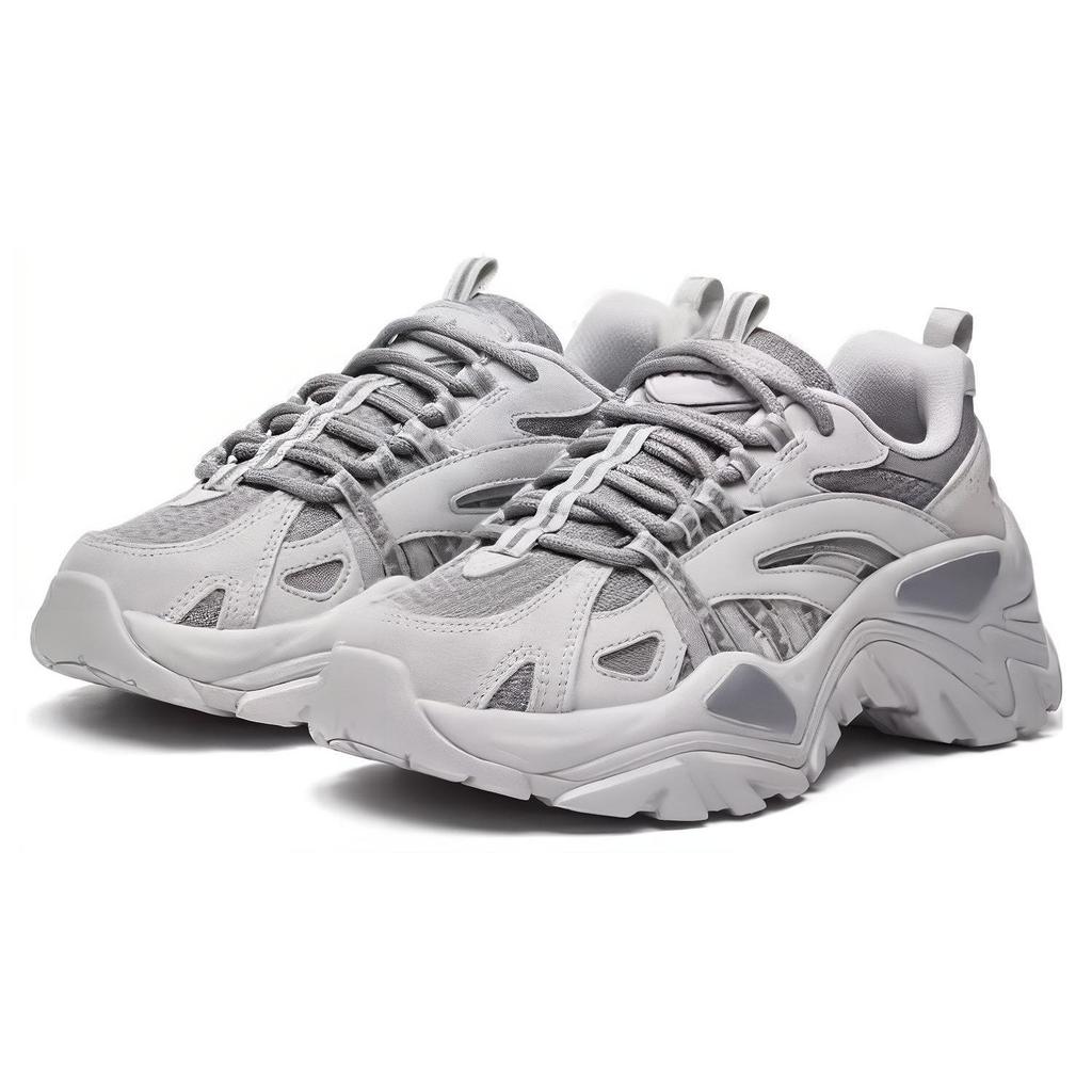 Fila Fishbone Comfortable Versatile Breathable Low-Top Dad Shoes Unisex Sneaker Gray 1RM02723F-050