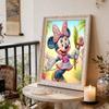 Disney Pearl Painting Minnie Easter Palm Cross Creative Art 5D Pearl Embroidery Cross Stitch Kit Handmade DIY Home and Room Decor Gift