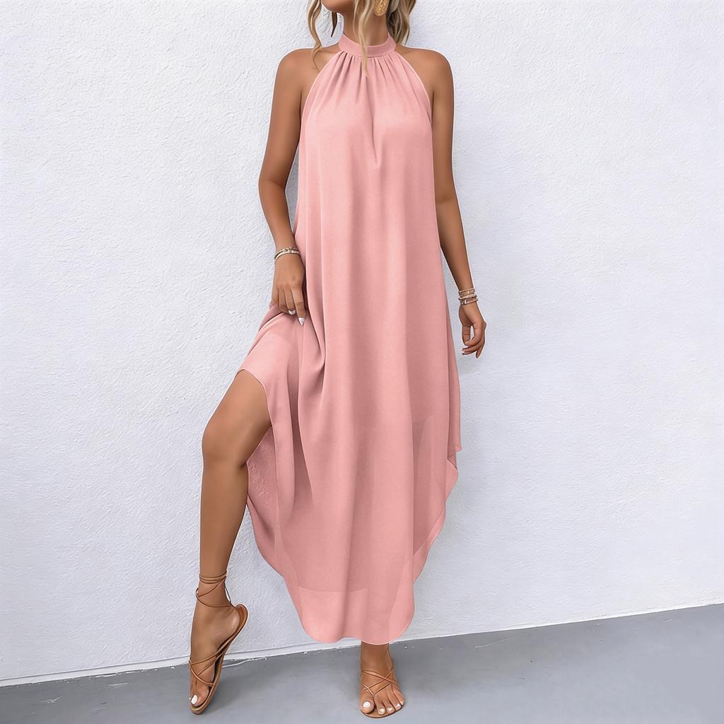 Women's Casual Dress With Sleeveless Irregular Hem Dress