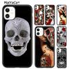MaiYaCa DIAMOND SKULL Phone Case For iPhone 17 Air 16 Pro Max 15 14 Plus 12 13 Plus Shell Cover Coque