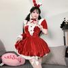 Red Sexy Christmas Dress Autumn Dress Women's Suspender Dress Women's Robe Battle Dress 6