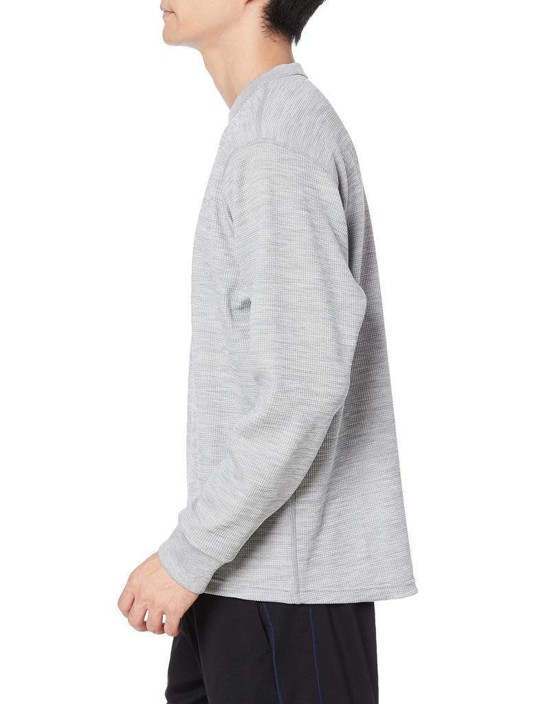 Long Long Sleeve Descente Waffle Crew Neck Hard Stretch MVSP GYM L [Move Sports] T-shirt T-Shirt S.F.TECH (DMMWJC22)