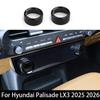 For Hyundai Palisade LX3 2025 2026 Accessories One Pair Aluminum Red Blue Black Interior Air Conditional Konb Ring Trim Cover