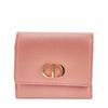 Christian Dior leather 30 Montagne Compact Wallet Tri-fold wallet pink leather Women Used