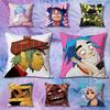 GGorillaz The Mountain Anime Celebrity Merchandise AllMatch Printed Pillow Case Sofa Car Office Room Decoration Protector