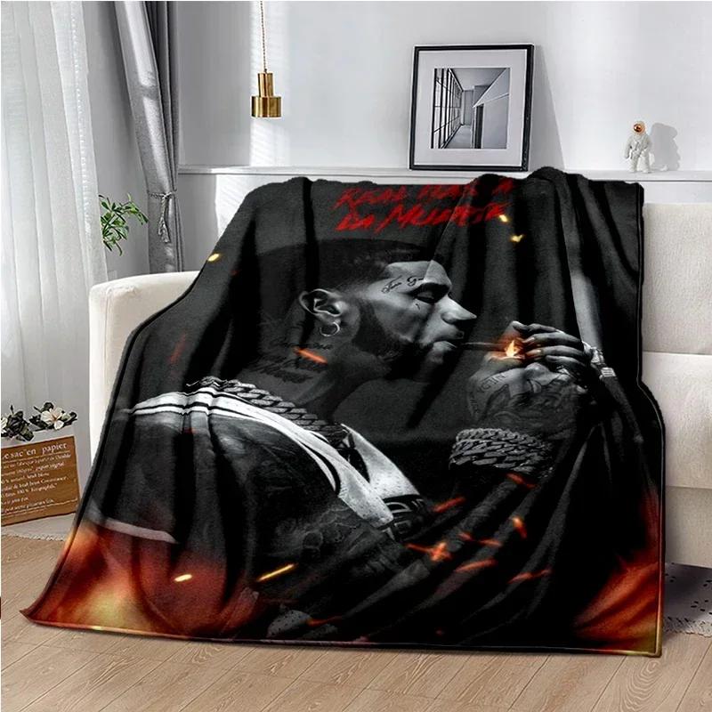 Anuel AA Rapper Hip Hop Singer Blanket Sofa Office Hiking Picnic Super Soft Quilt Fashion Flannel Throws Blanket birthday Gift