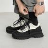 Fashion Sneakers Men's Spring and Autumn Outdoor Hiking Shoes Retro Workwear Shoe Thick Soled Height Increasing Sports Leisure Shoes Men