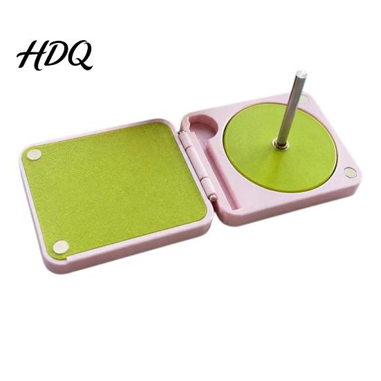 Porta gomitoli portatile per uncinetto e maglia Rotante Pieghevole Doppio avvolgitore Filatoio Scatola porta rocchetti Accessorio per principianti Regalo di compleanno Mamma Moglie Nonna