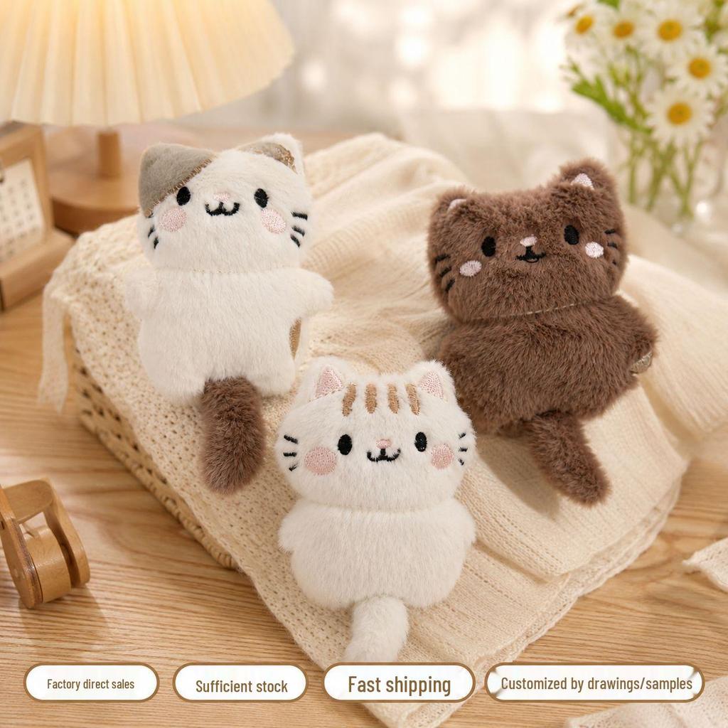 Japanese Kitten Plush Keychain for Backpacks