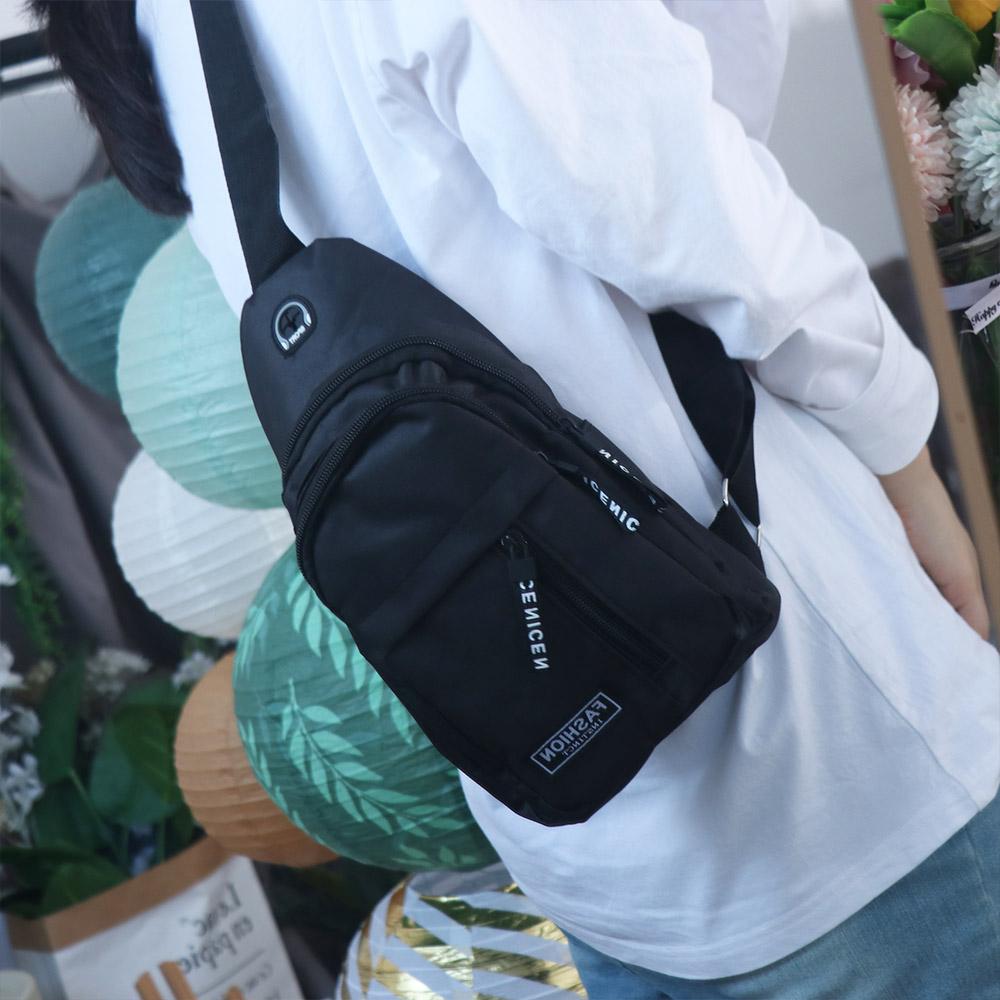 Multifunctional Men's Chest Bag Large Capacity Sports Waist Bag Shoulder Crossbody Bag  Business