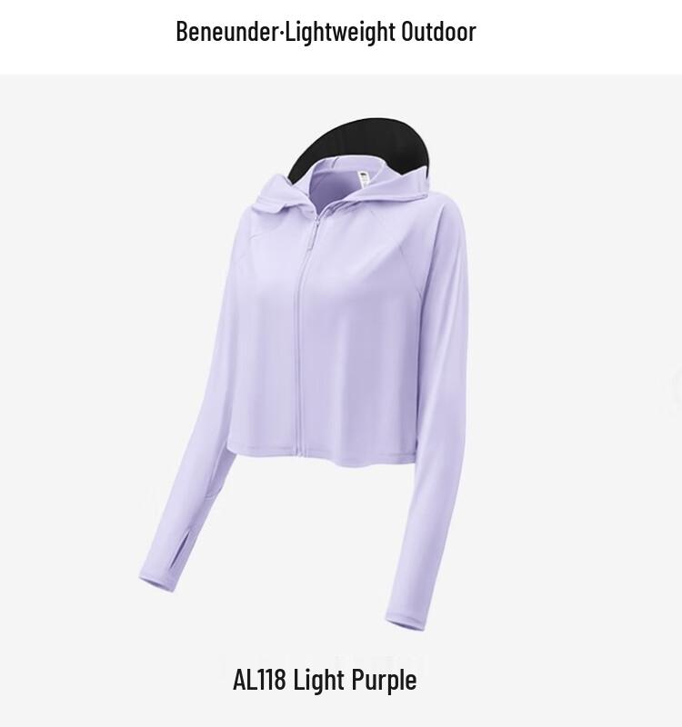 Beneunder Women s UPF50+ Ice Silk Hooded Sun Protection Jacket