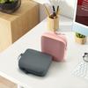 Solid Color Silicone Cosmetic Bag Rectangle Small Item Bag Multifunction Storage Bag  Pet Food