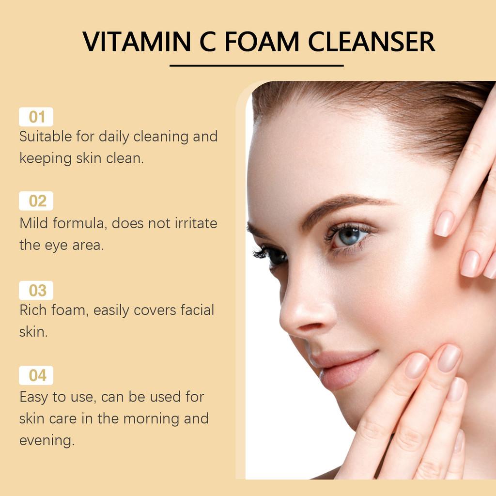 West Month Vitamin C Foaming Face Cleanser Gentle Pore Cleansing With Hydration