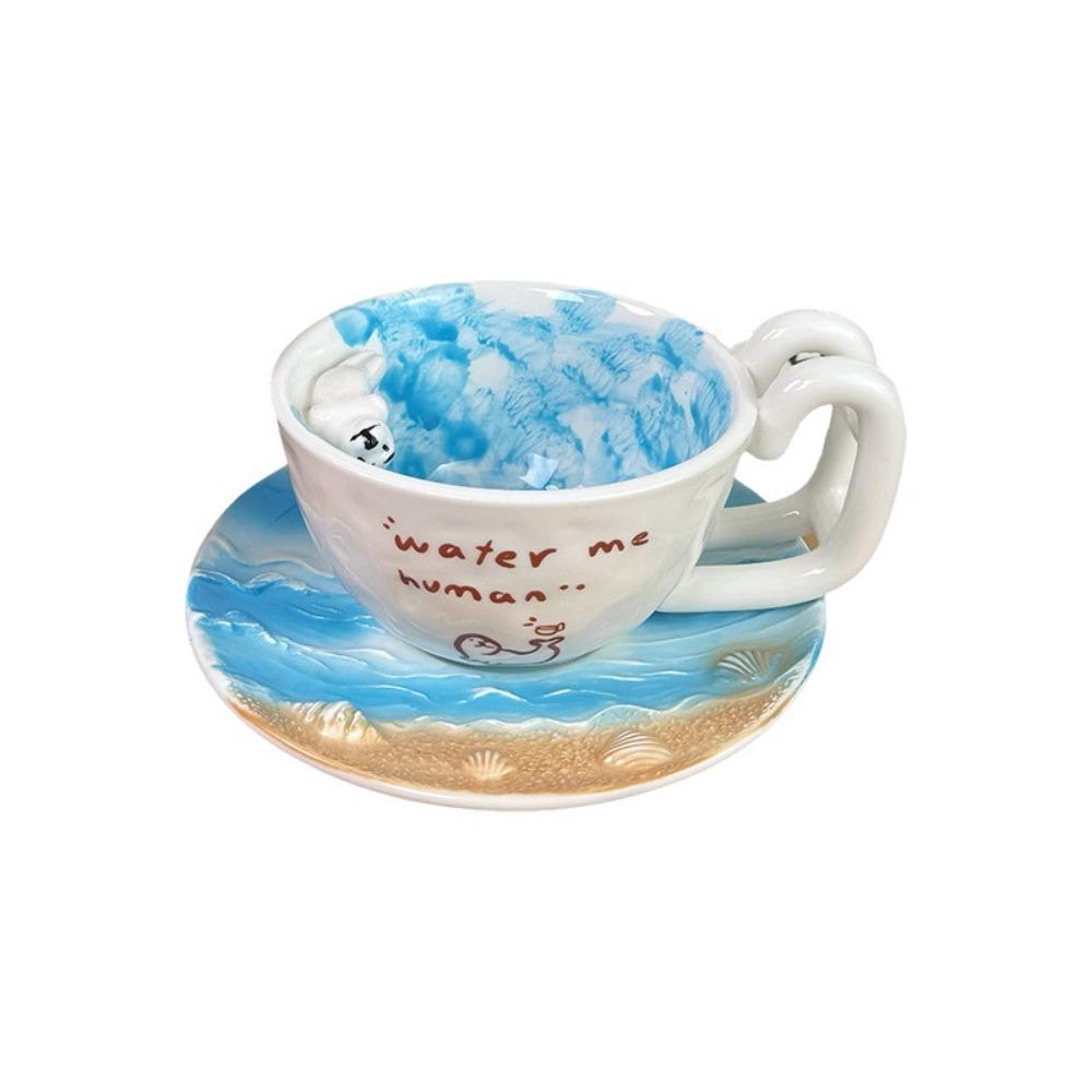 Keramik Dichtung Schwimmbad Keramiktasse 3D Figur Kaffeetasse Milch Anime Themen Tasse Frühstück Kaffee