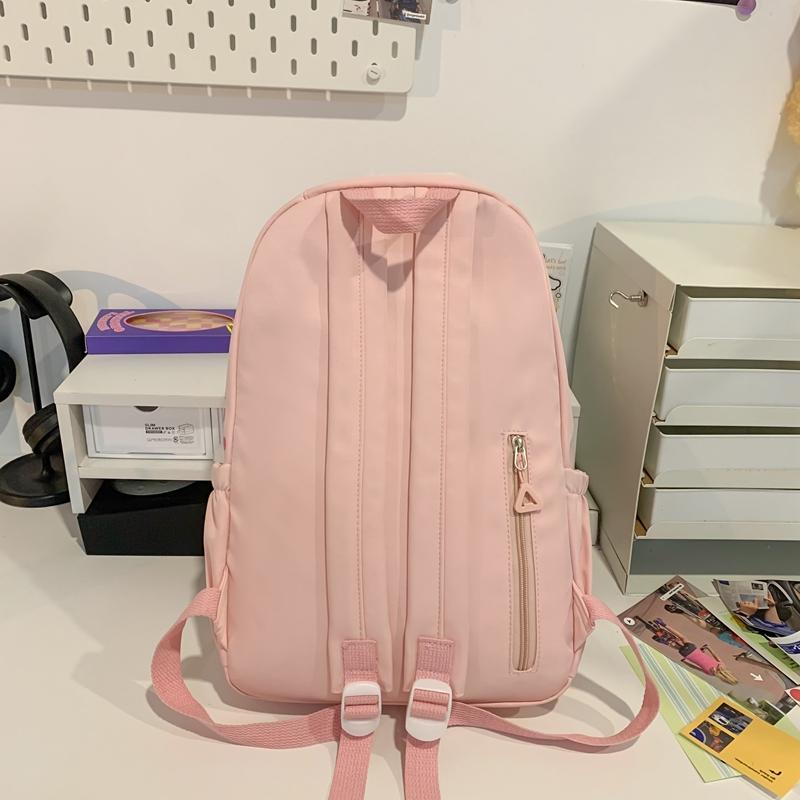 Сплошной цвет Студенческая сумка Женский рюкзак для кампуса Маленький рюкзак — фото 9