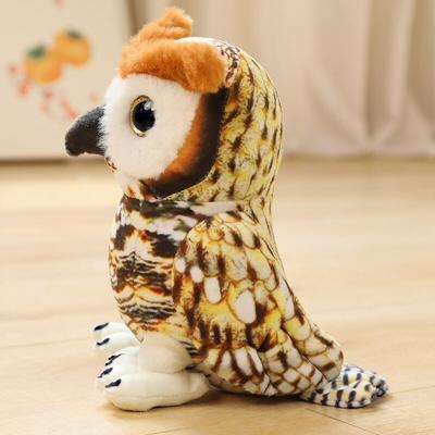 20cm Simpatici Peluche Gufo Simulazione Kawaii Realistici Uccelli Bambole Animali di Peluche Morbidi Decorazione Stanza Regalo di Compleanno per Bambini