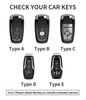 Leather Car Key Case Cover for Ford Edge Fusion Mustang Explorer F150 F250 F350 Ecosport Edge S-MAX Ranger for Lincoln Mondeo