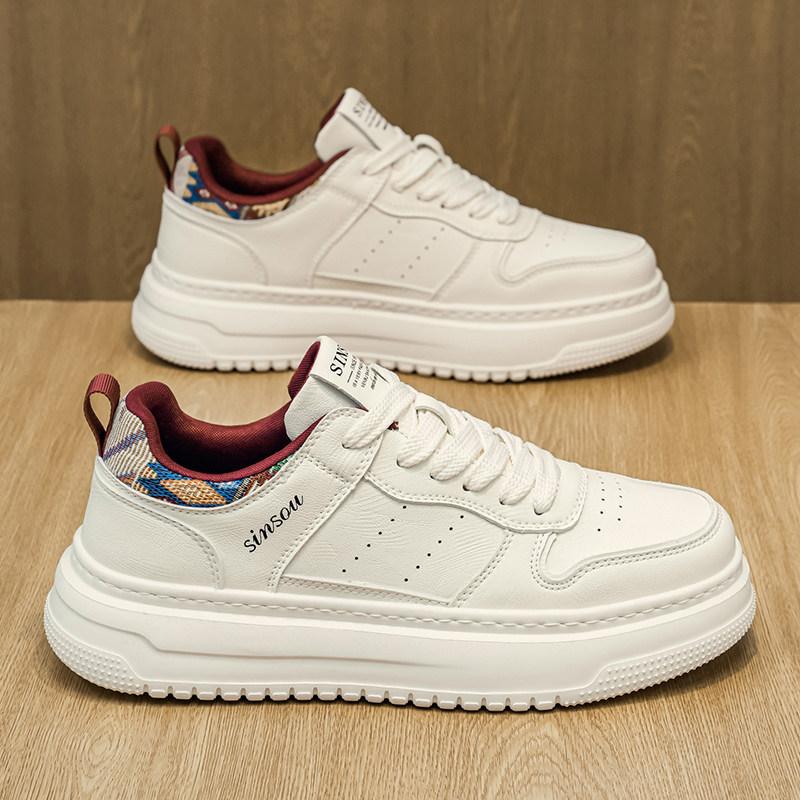 Spring Senior Sense Youth Board Shoes Sports Leisure Heightening Platform Leather