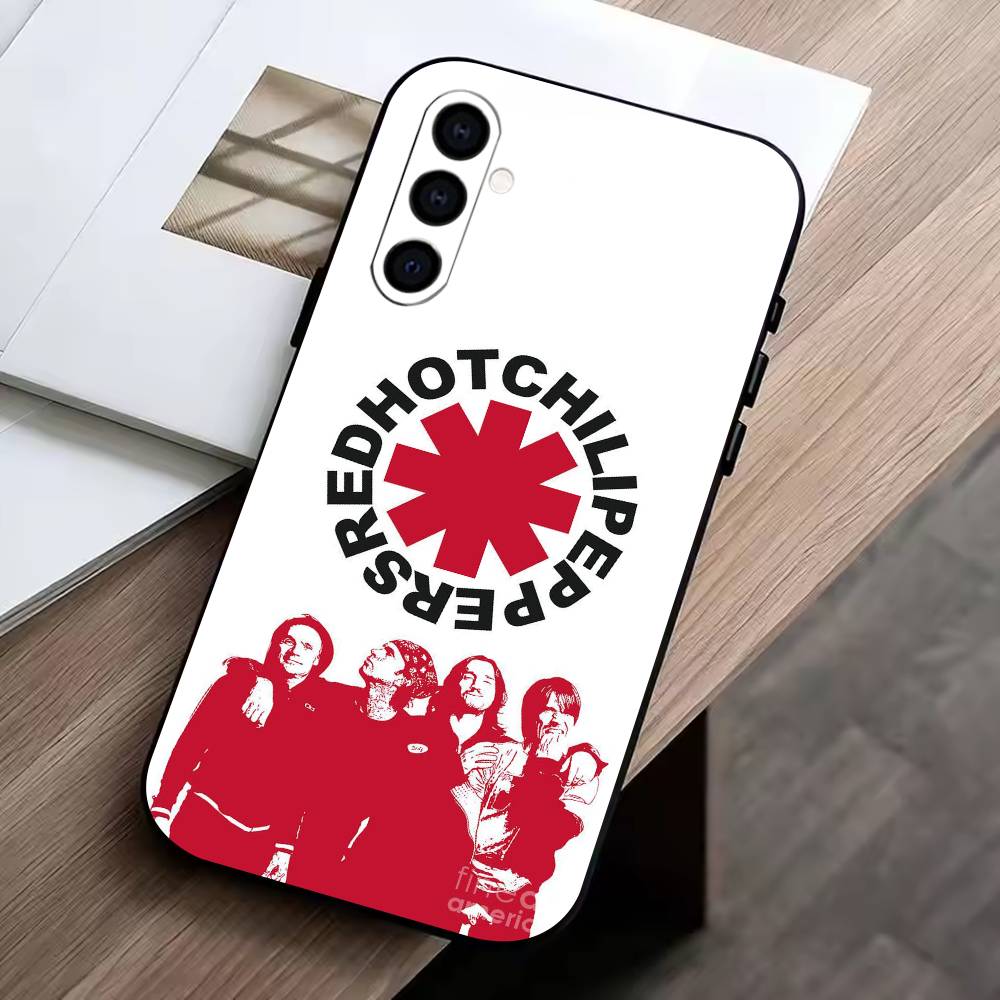 R-Red Hot Chili Peppers  Phone Case Black Silicone Soft For Samsung Galaxy A73,A72,A71,A70,A53,A52,A51