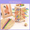 Bâton en Bois Puzzle Montessori Jouet Pour Enfants Jeu Éducatif Plateau Activité Amusante