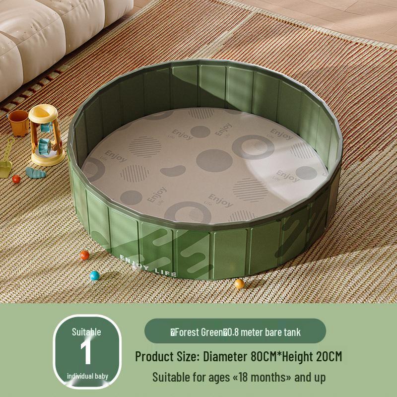 In-Stock Foldable Forest Green Inflatable Ball Pit: Indoor Toy Playpen for Boys and Girls