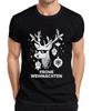 FROHE WEIHNACHTEN Rentier Sonnenbrille Hirsch Weihnachtskugeln Herren T-Shirt