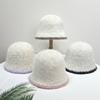 New Plush Fisherman Hat for Women Warm Autumn and Winter Hat Sweet and Cute Knitted Hat