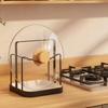 Pot Lid Holder with Removable Tray Pan Lid Holder Organizer for Countertop Kitchen Restaurant Stove Counter Cabinet Home Board