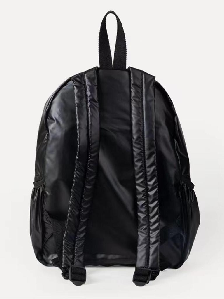 2025 Silver Waterproof Casual Backpack - Lightweight, Large Capacity, Stylish Japanese Korean Design for Women