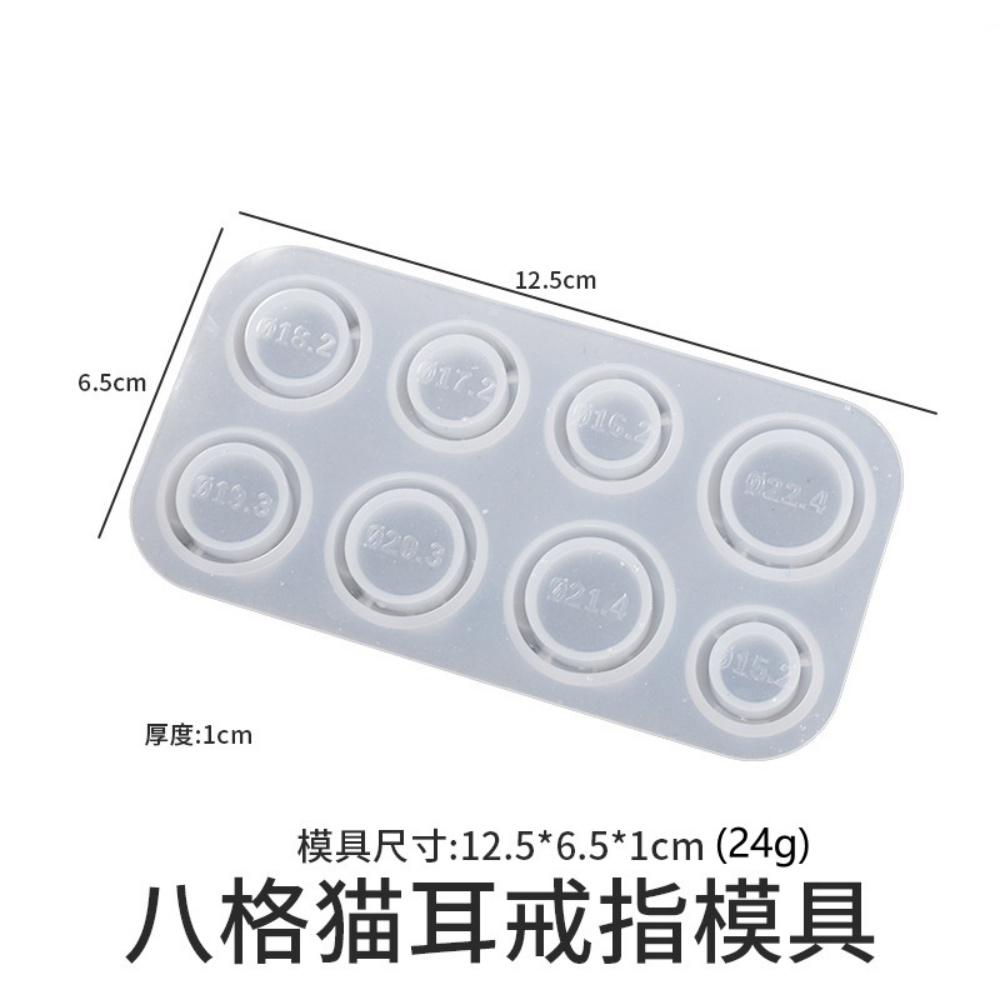 Mixed Size Rings Epoxy Resin Molds UV Silicone Casting Crafts Mould Rings Pendants For DIY Jewelry Making Findings Supplies