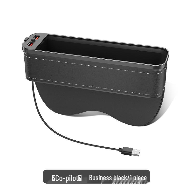 Car Seat Gap Organizer with Light & Charging Function