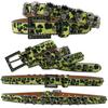 Trendy Waist Belt Studded Rhinestones Crystal for Street Dance Rivets Belt Livehouse Punk Waist Chain Skull Buckle