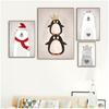Malerei Druck Baby Room Home Wand Dekor Nordic Niedlichen Tier Nilpferd Pinguin Eisbär Porträt A4 A3 A2 Leinwand kunst Poster